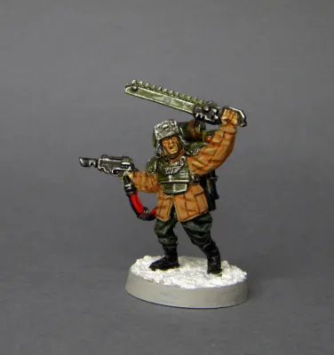Sergeant. Ice warriors N7 - Heavy Infantry (Proxy Valhalla Imperial Guard  ) . Valhallan Ice Warriors. (proxy). Imperial Guard. 28mm
