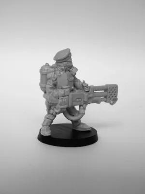 Flamethrower. Iron Guard ( Proxy Mordian Guard ). Proxy warhammer. Imperial guard. 28 mm