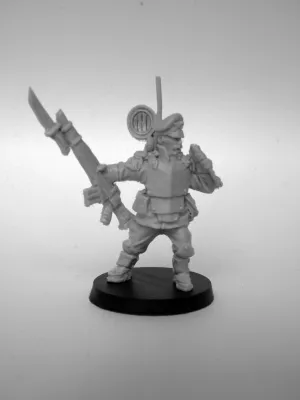 Vox-саster Iron Guard ( Proxy Mordian Guard ). Proxy warhammer. Imperial guard. 28 mm