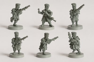 Trench War. Warriors of the Kingdom of Perm. Set 6 p