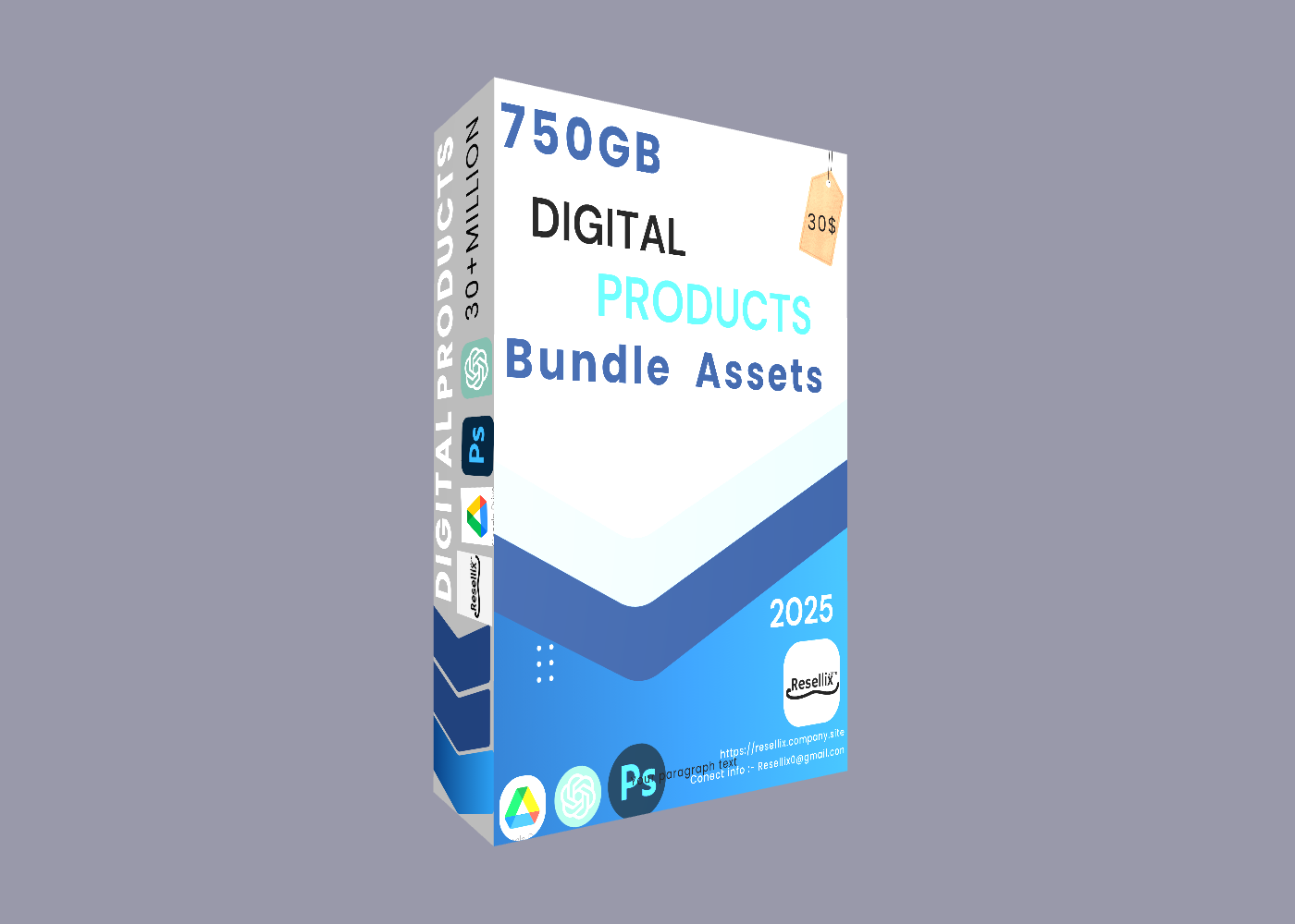 750GB Digital Product Bundle Assets