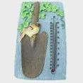 Stone Garden Thermometer, Style: Sparrow