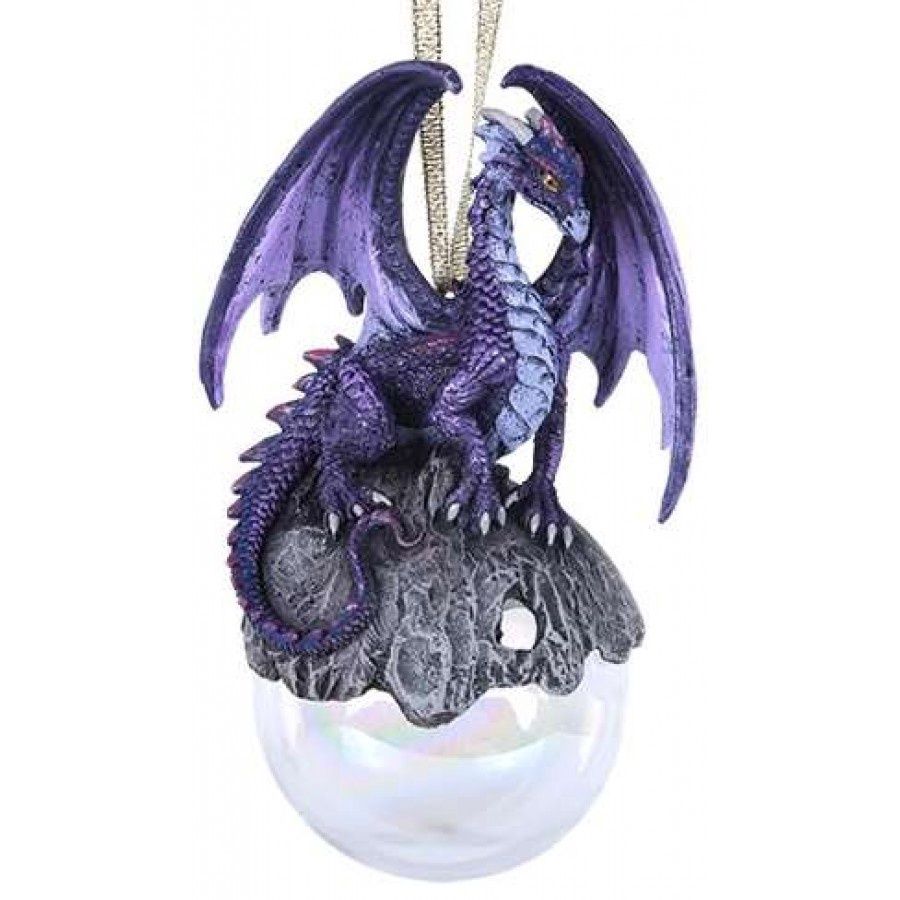 Dragon Hoarfrost Ornament, Colour: Purple