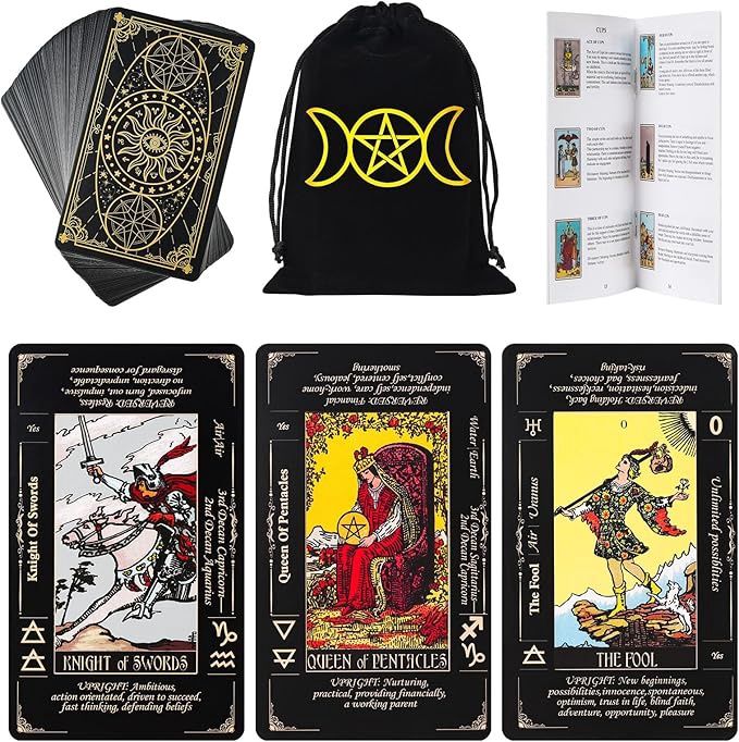 Tarot Cards with Velvet Satchel Bag