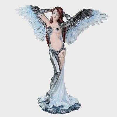 Steampunk Cyborg Angel Statue