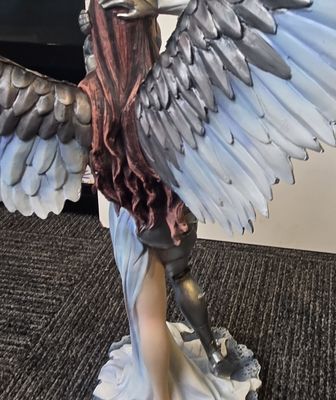 Steampunk Cyborg Angel Statue
