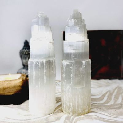 Selenite Crystal Lamp
