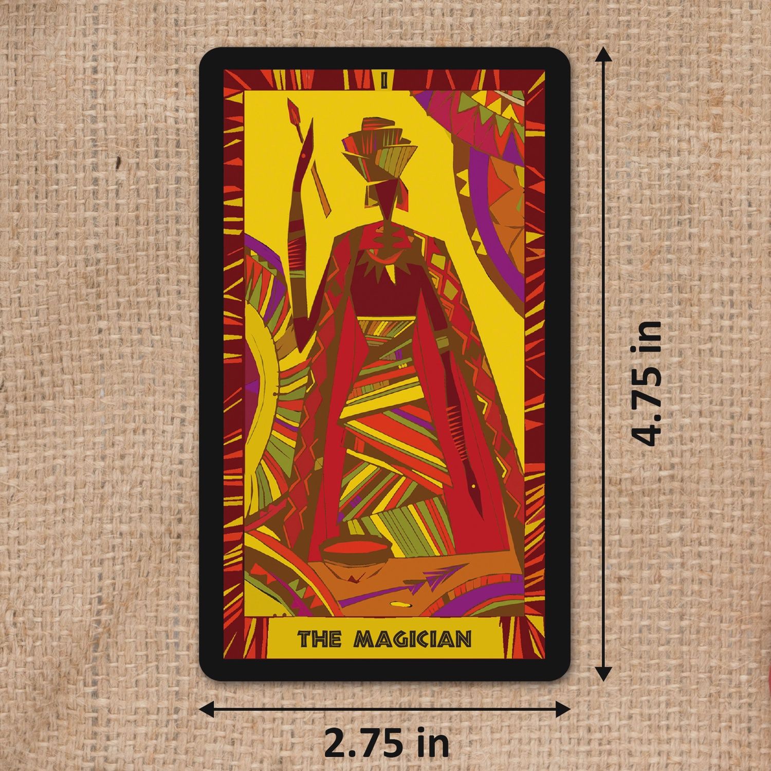 African Tarot Card Deck Cubist T204