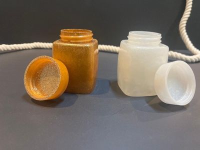 Handcrafted Resin Jar with Lid