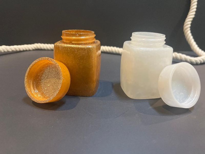 Handcrafted Resin Jar with Lid