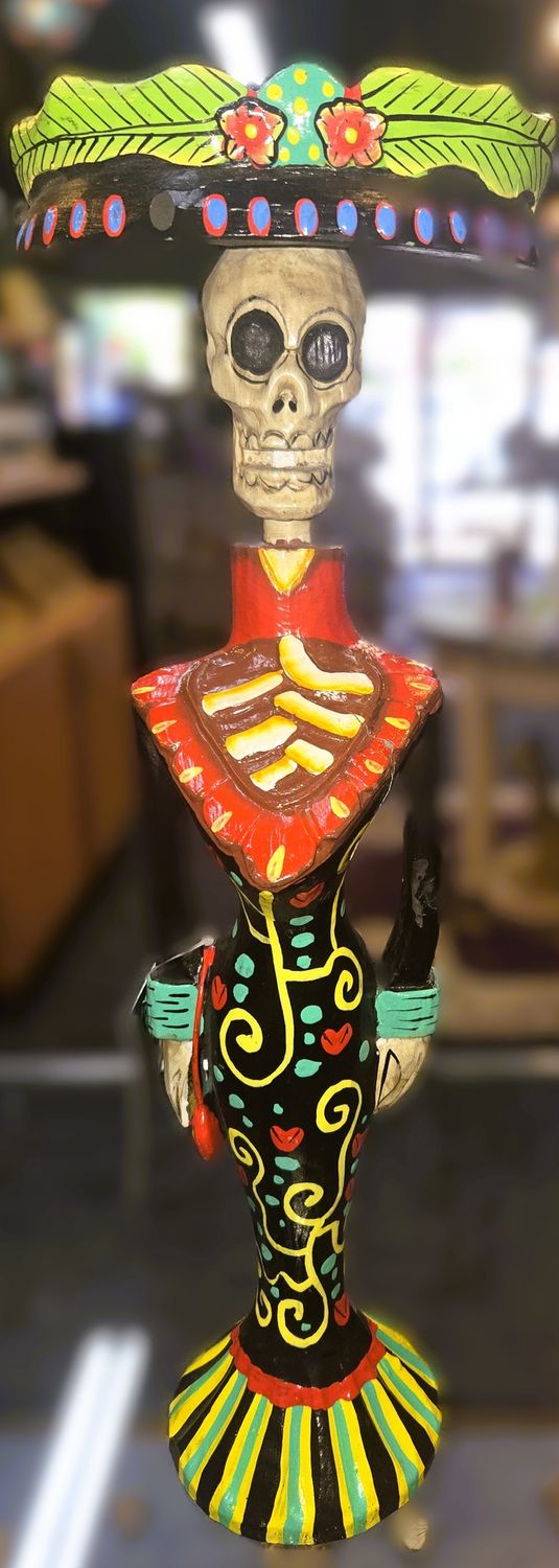 Day of the Dead Skeleton Statue Senorita