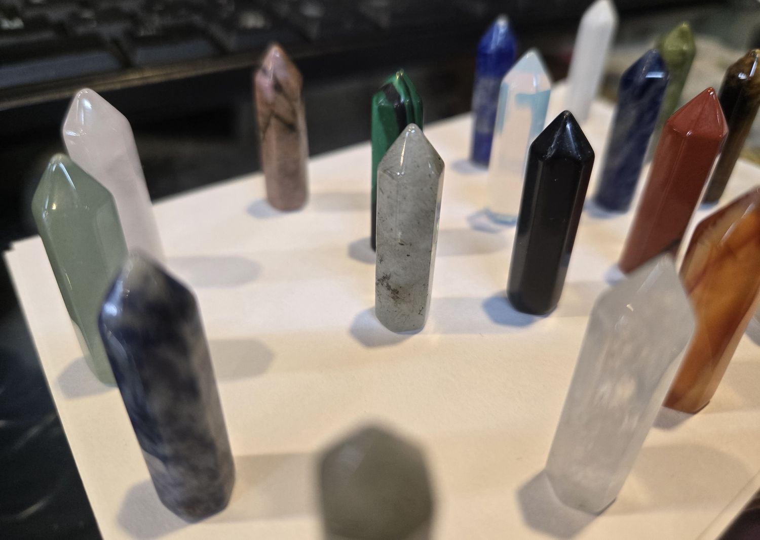 Crystal Wands  Piece Healing Mini Crystal point wands with bag