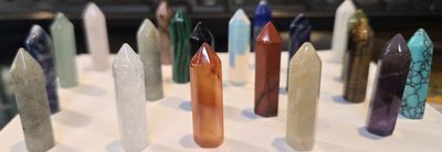 Crystal Wands  Piece Healing Mini Crystal point wands with bag