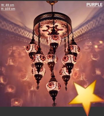 Mosaic Chandelier 9 + 1 Plate- Pre Order Custom