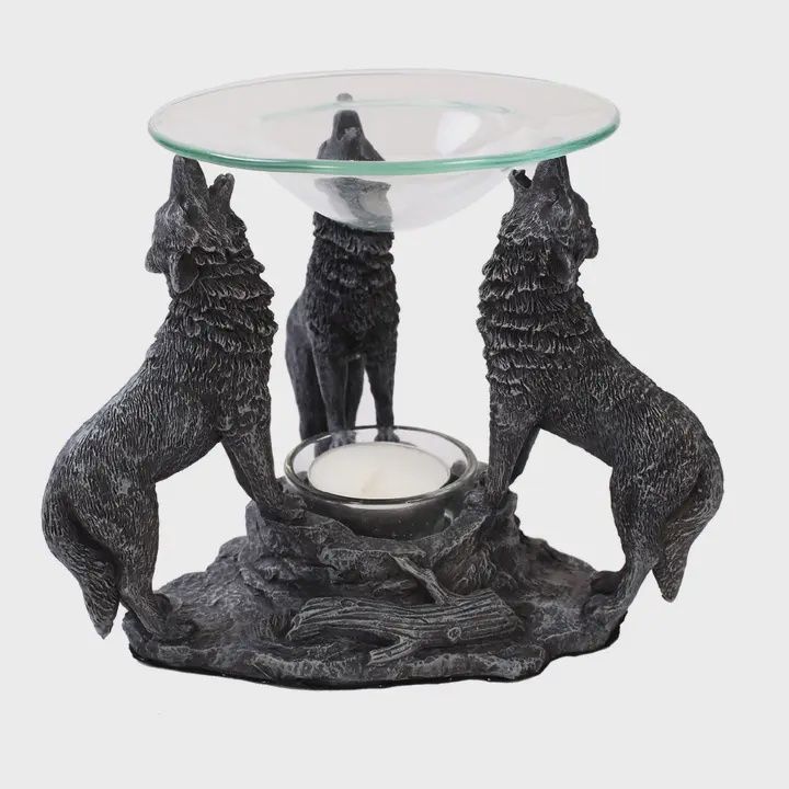 Howling Wolves Oil Burner 10903