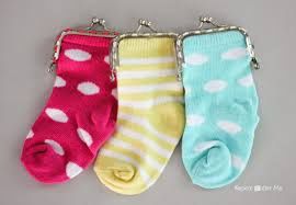 Sock coin purse
