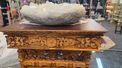 Altar Snow Lion Small  Prayer Table Tribe Azure Fair Trade Product