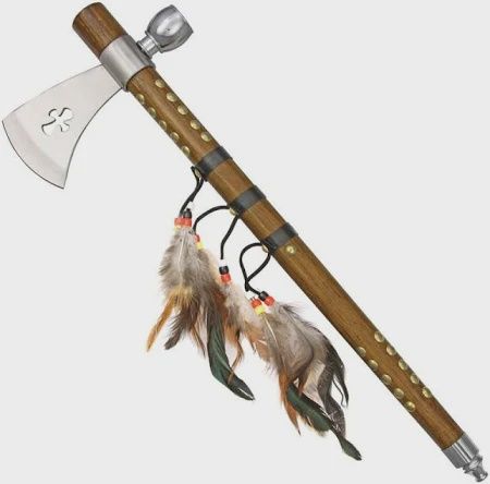 Peace Pipe  with Feathers