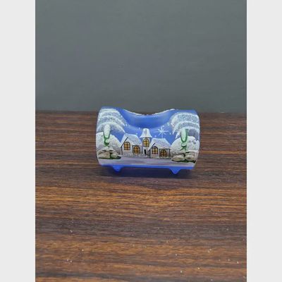 Candle Holder Blown Glass Centerpiece Single