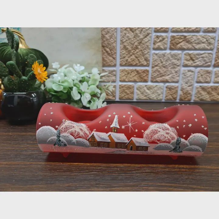 Candle Holder Centerpiece Style Handmade Glass Blown