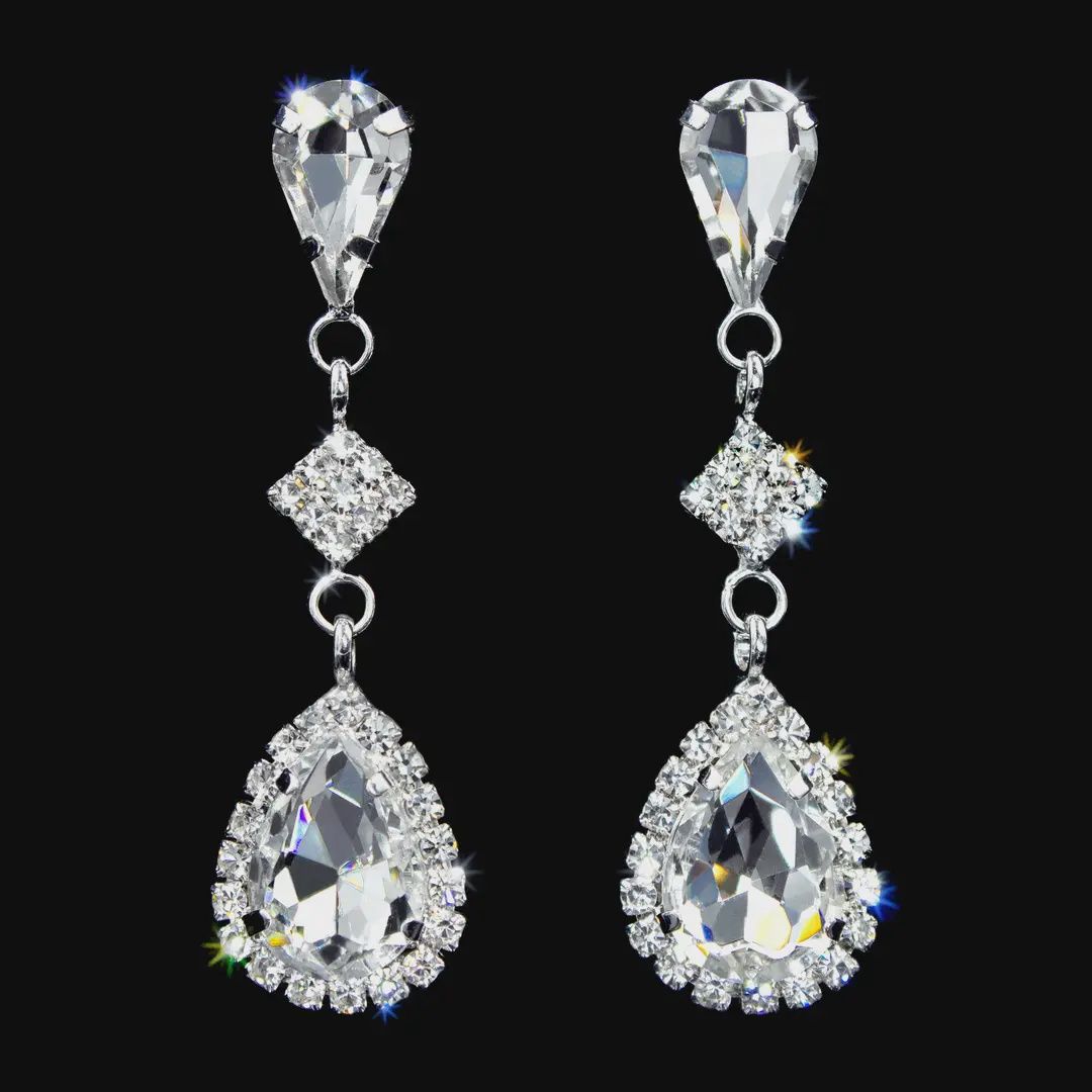 Diamond Teardrop Earrings