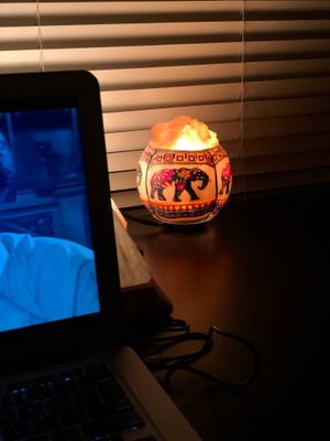 Ethnic Elephant Salt Lamp Diffuser With  Ul  Listed Dimmer