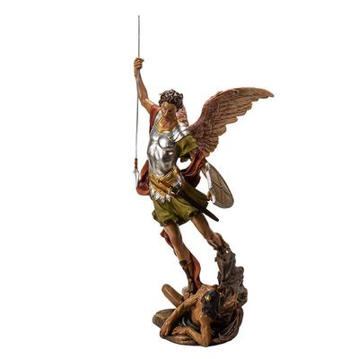 St. Michael Spearing the Devil Statue