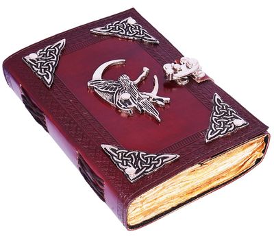 Fairy Leather Embossed Journal With Metal Fairy And Corners