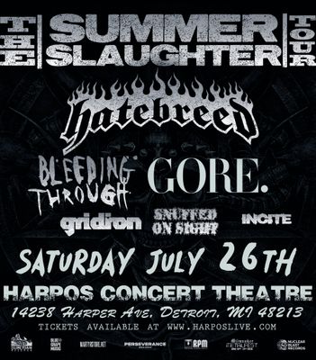 HATEBREED: SUMMER SLAUGHTER TOUR 2025 HATEBREED: SUMMER SLAUGHTER TOUR 2025