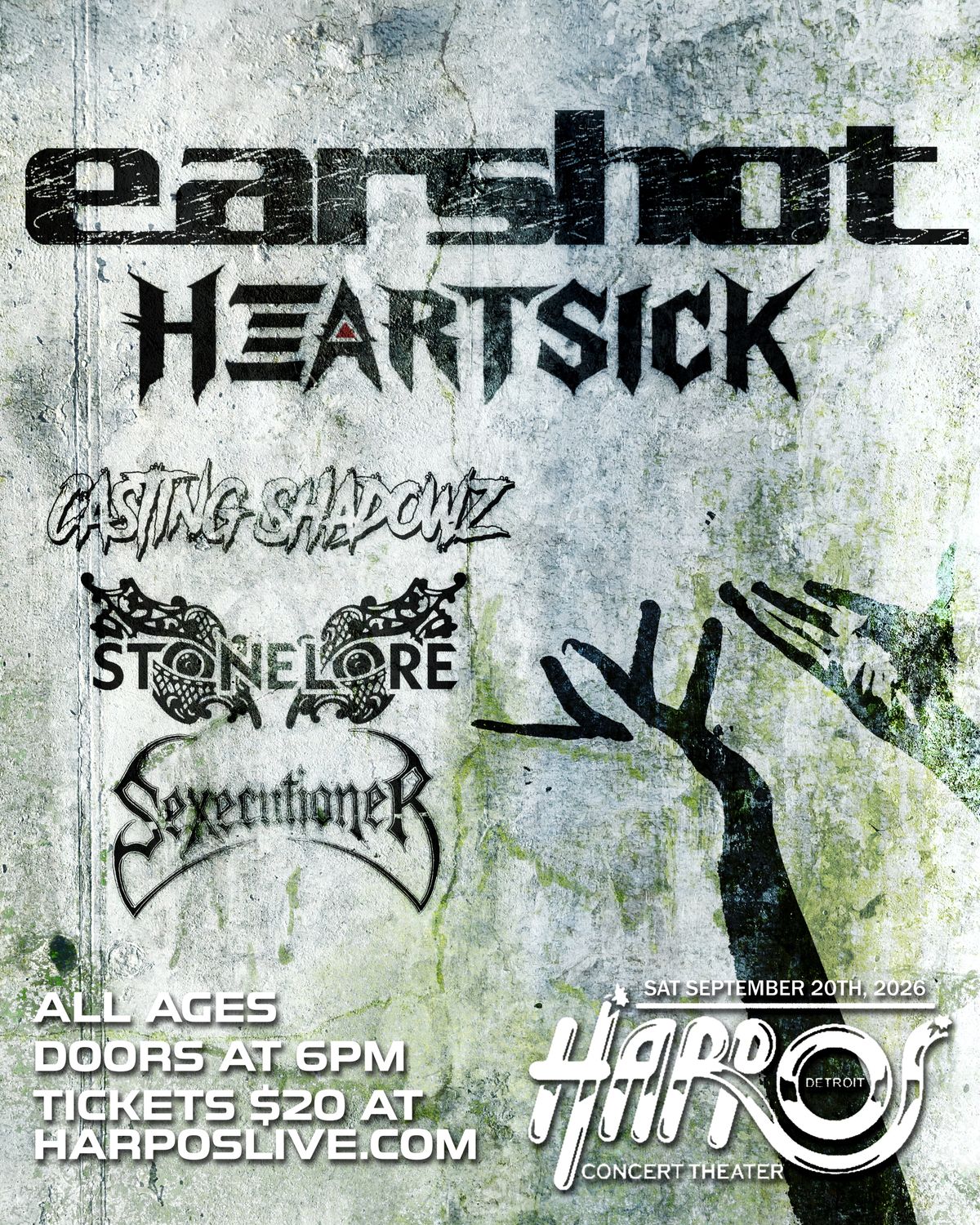 EARSHOT wsg HEARTSICK, CASTING SHADOWZ, STONELORE, SEXECUTIONER