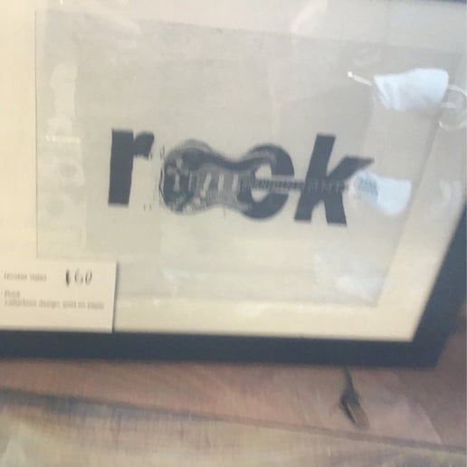 Framed Art - Rock Guitar