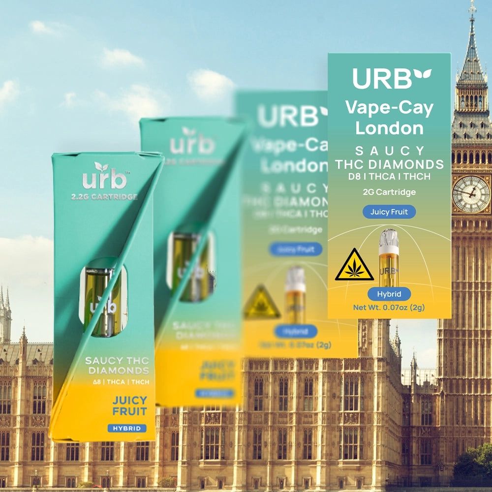 Urb - 2.2g Cartridge - Saucy Diamonds Blend, Strain: Juicy Fruit