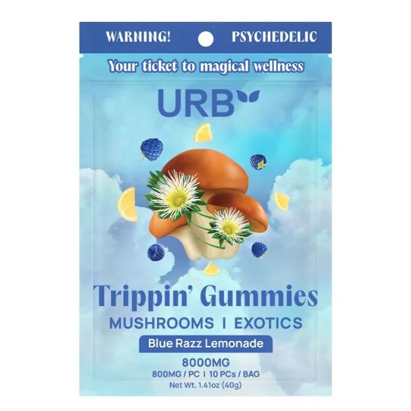 Urb - Trippin Fly High Mushroom Exotics Gummies - 8000MG 10PK