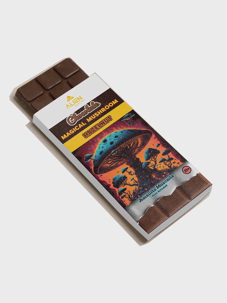 Alien - Amanita Muscaria Chocolate Bars, Strain: Hazelnut