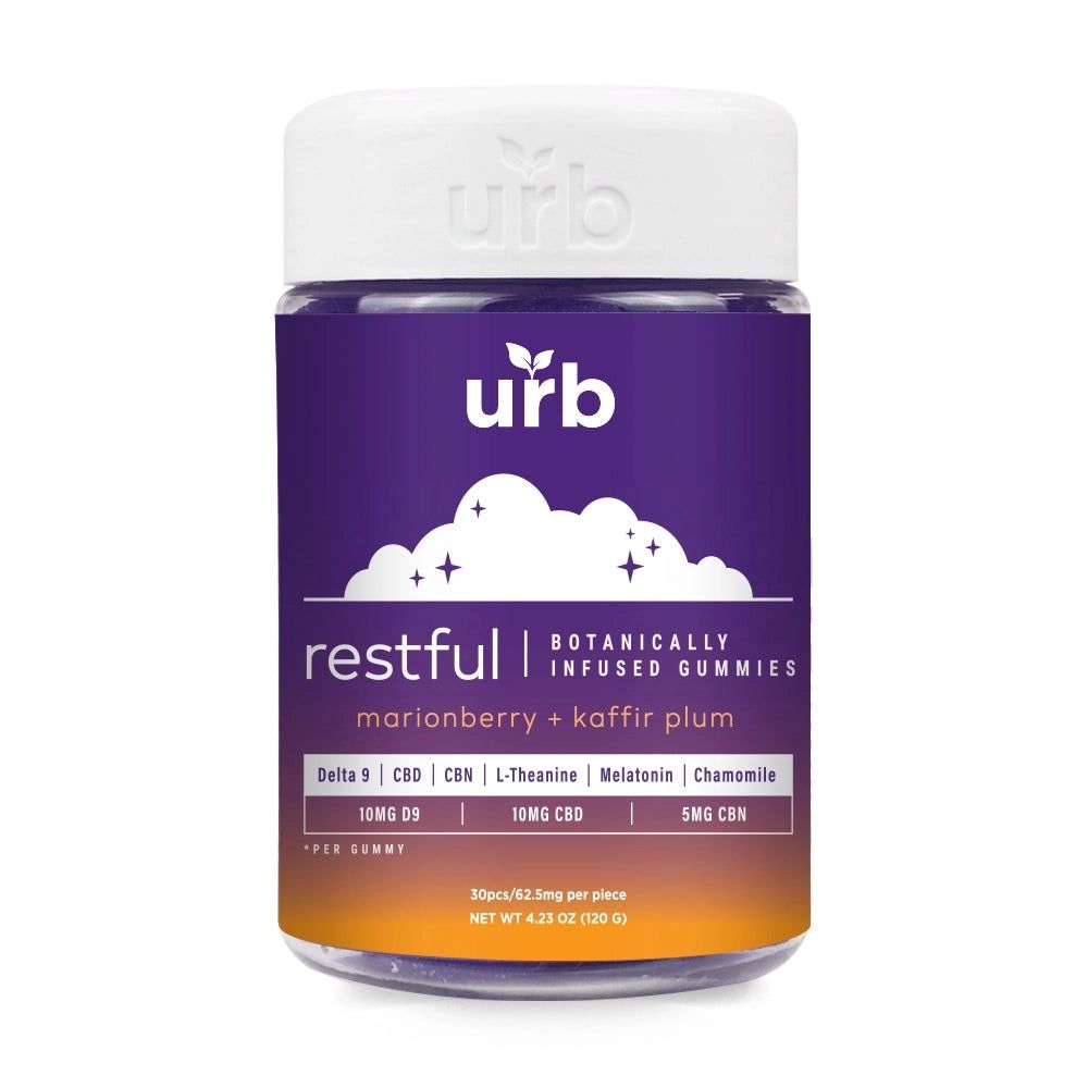Urb - Restful Gummies - 30pcs, Strain: Marionberry &amp; Kaffir Plum