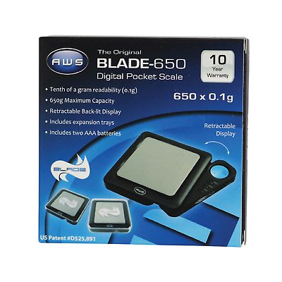 AWS Blade-650 Digital Pocket Scale
