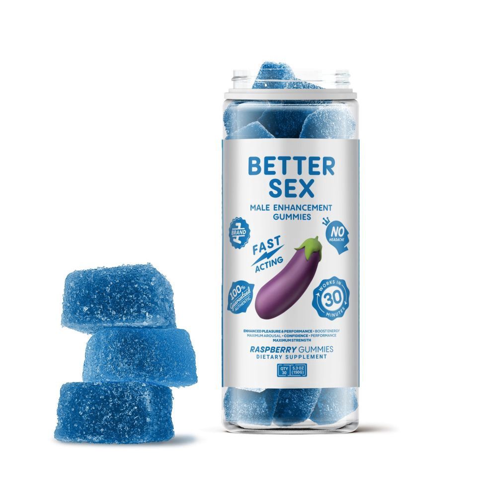 Better Sex - Sensual Gummies - 30ct, Strain: Male Sensual Gummies - Raspberry