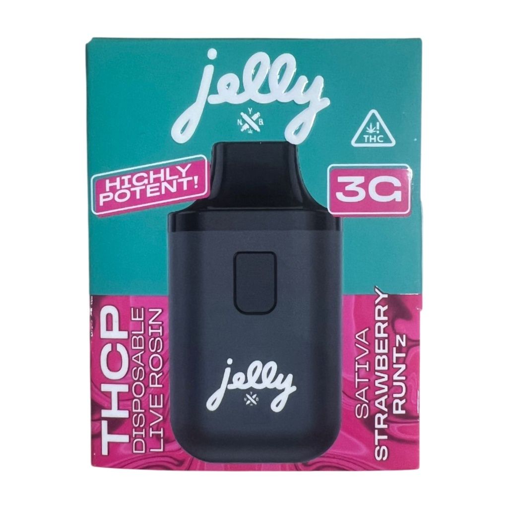 NYB x Jelly - THCP Live Rosin Disposable - 3G, Strain: Strawberry Runtz