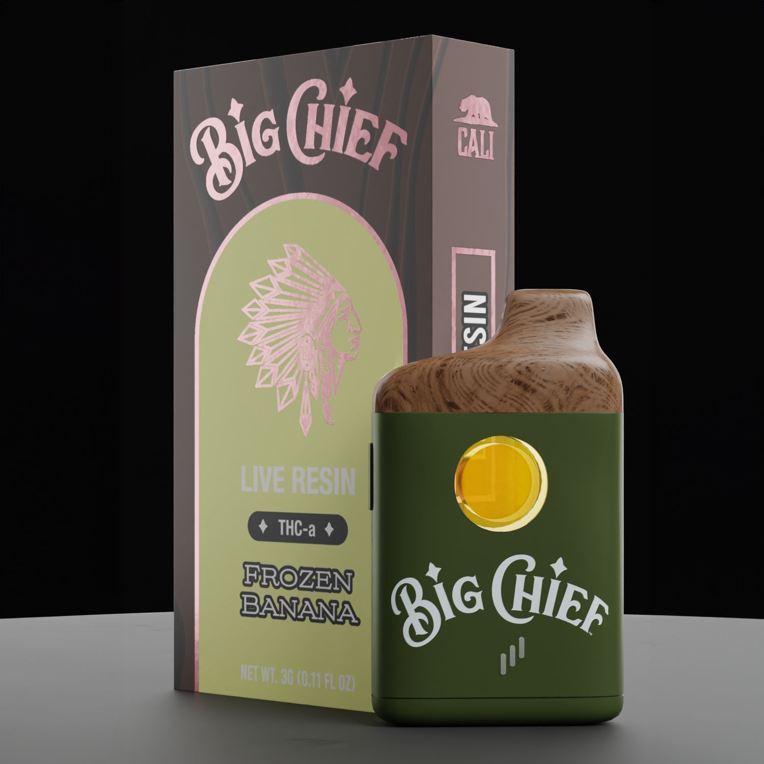 Big Chief - 3g Disposable - THCA Blend, Strain: Frozen Banana