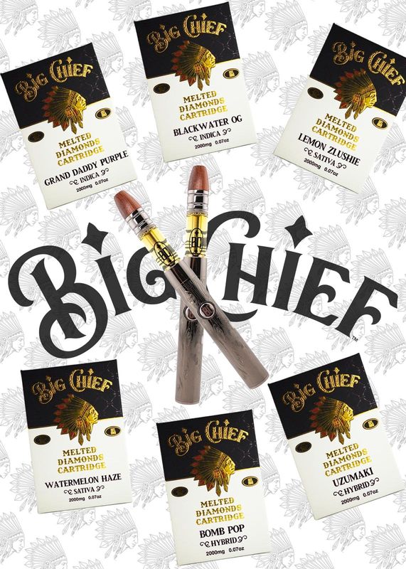 Big Chief Cartridge - THCA Melted Diamonds - 2G