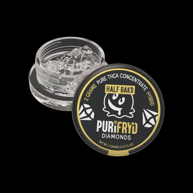 Half Bak&#39;d - Purify&#39;d Diamonds- THCA Sauce - 2G