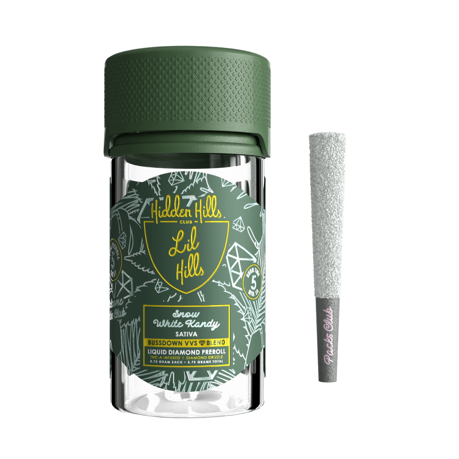 Hidden Hills - 0.75g Liquid Diamond Drizzle Pre Rolls - 5ct Jar