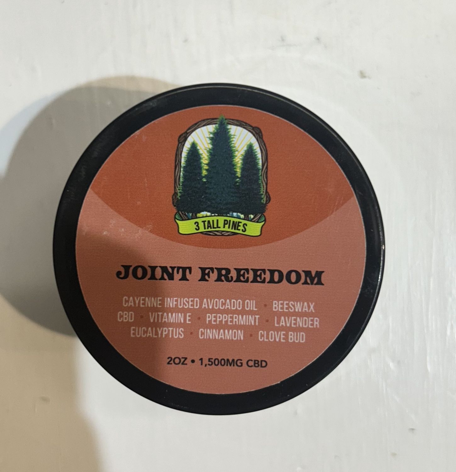 3 Tall Pines - 1500mg CBD Topical - Joint Freedom - 2oz