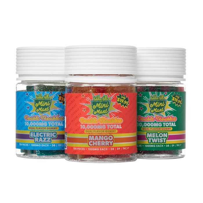 Hidden Hills - Dual Flavor Gummies - 10 count -10,000mg  total