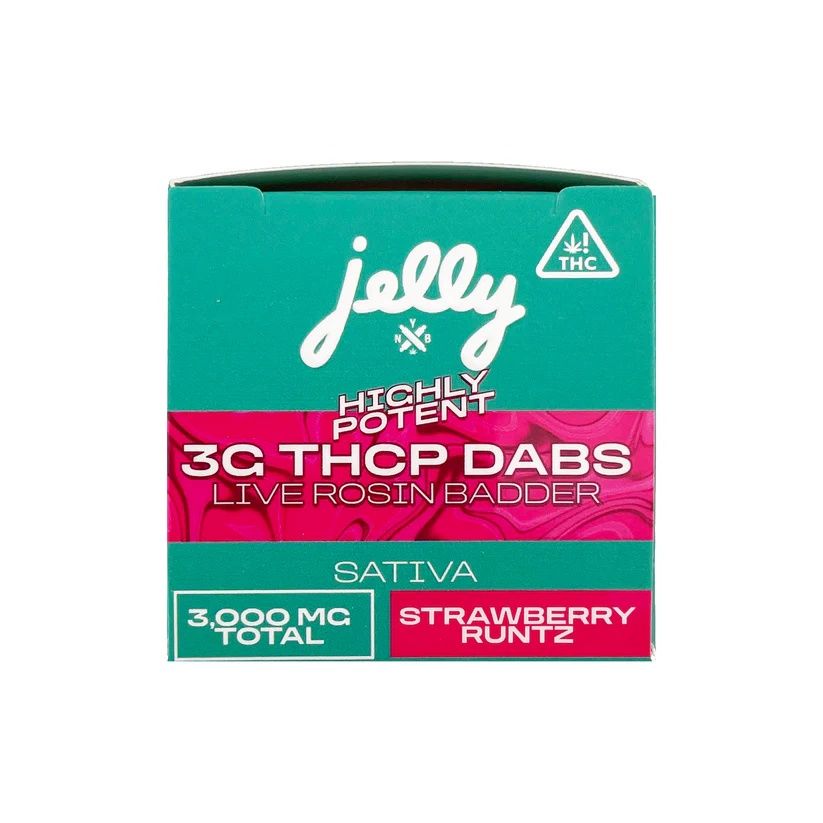 NYB x Jelly - THCP Live Rosin Badder Dab - 3G, Strain: Strawbery Runtz - Sativa
