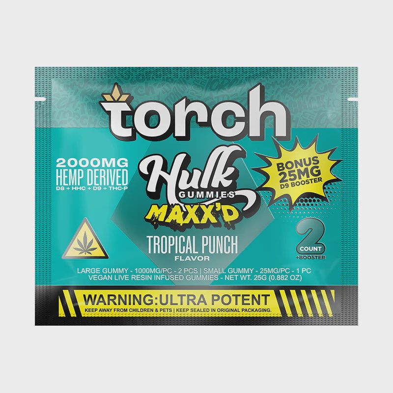 Torch MAXX'D - Gummies - 2025mg Per Pack, Strain: Tropical Punch