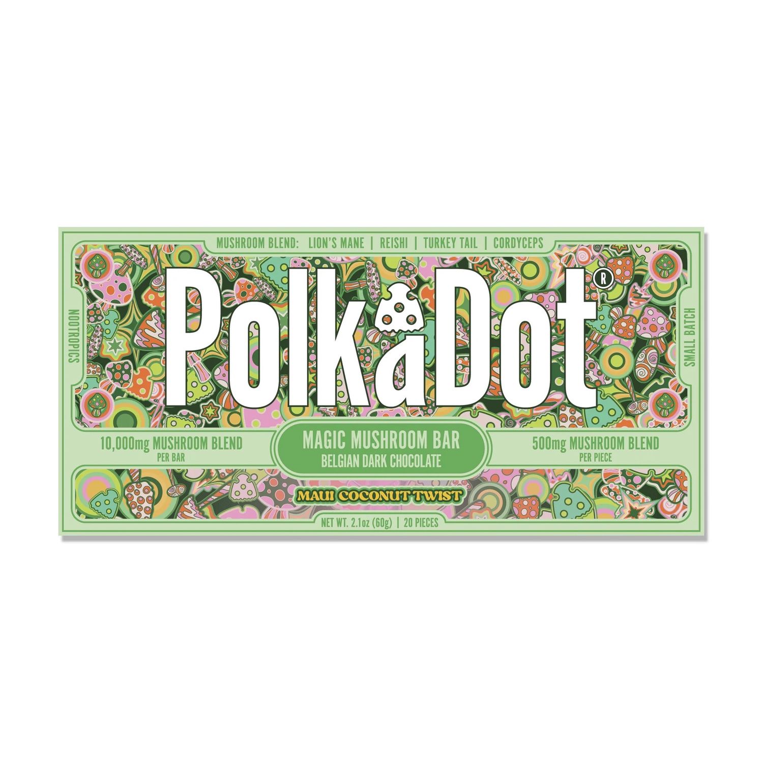 Polk A Dot - Mushroom Bar - 10,000mg/Bar
