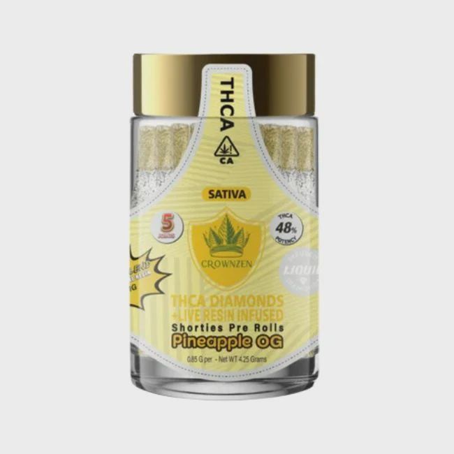 Crownzen Prerolls - THCa Shorties - 5ct jar