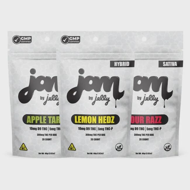 Jam by Jelly Gummies - 10mg D9 10mg THCp - 20 count