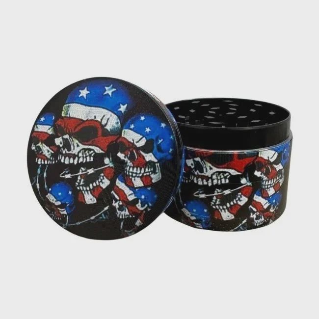 Skull Print Grinder - 50mm - 4 Part Grinder